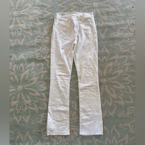 GAP White Mid-Rise Baby Boot cut Jeans